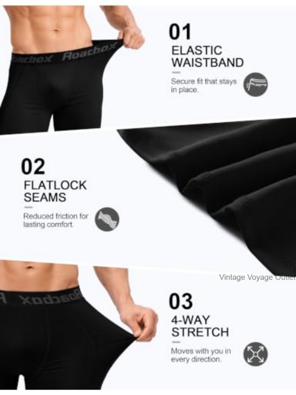 Men's Performance Compression Shorts with High Stretch Fabric for Running & Gym - Picture 4 of 6